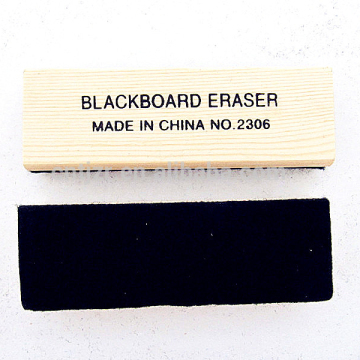 Wholesale School wooden handled Wool Felt Chalkboard White Board Eraser OEM Customized