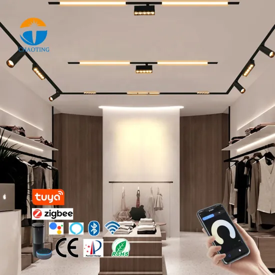 Smart Phone App Controlled Magnetic LED Light System with Adjustable Color Temperature and Color