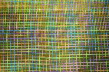 Nylon Polyester Colorful Checks Mesh Fabric