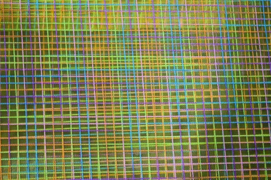 Nylon Polyester Colorful Checks Mesh Fabric