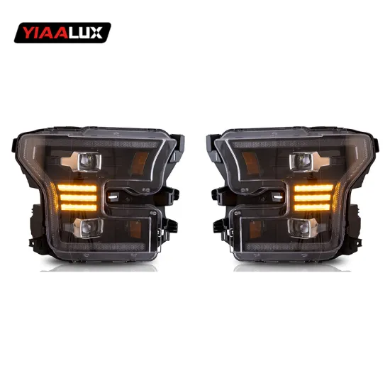 Vland Upgrade Yellow DRL Full LED Dynamic Headlight Assembly for Ford F-150/F150 2015-2017 Plug and Play