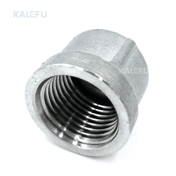 304 Stainless Steel Female Threaded Rounded Pipe Cover and DIN 2605 End Caps for Aerospace and Automotive Applications