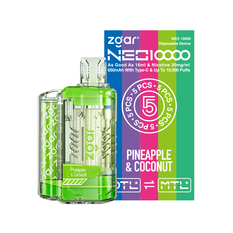 Zgar Neo 10000 Puffs-Pineaple &amp; Coconut