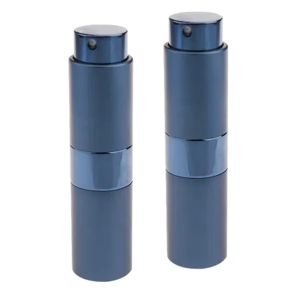 2Pcs Glass Perfume Scent Aftershave Bottles Refillable For Women Men