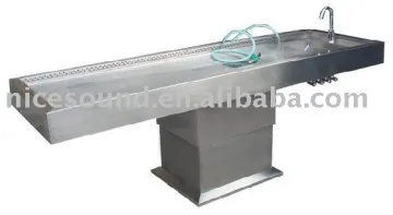 Forensic dissecting morgue refrigerator freezer autopsy tool tools postmortem necropsy anatomy table