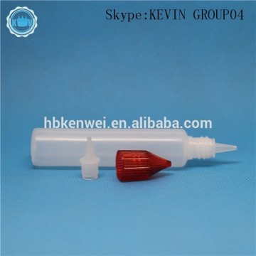 New Arrival 30ml 50ml Fast shipping empty PE e juice Unicorn pen Bottles with screw cap big mouth