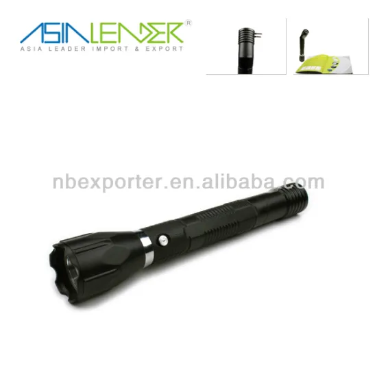 Super Bright 1W+6LED Rechargeable Flashlight & Reading Lamp with Adjustable Bottom