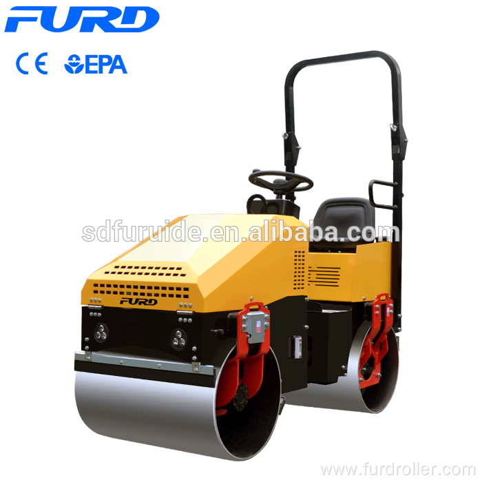 Driving 1 Ton Mini Compactor Vibratory Road Roller Fyl-890 Driving 1 Ton Mini Compactor Vibratory Road Roller  FYL-890