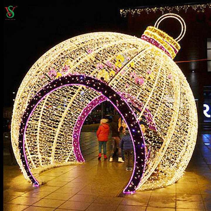 LED Fancy Christmas Motif Light Ramadan Decorations Christmas 3D Ball Motif Light