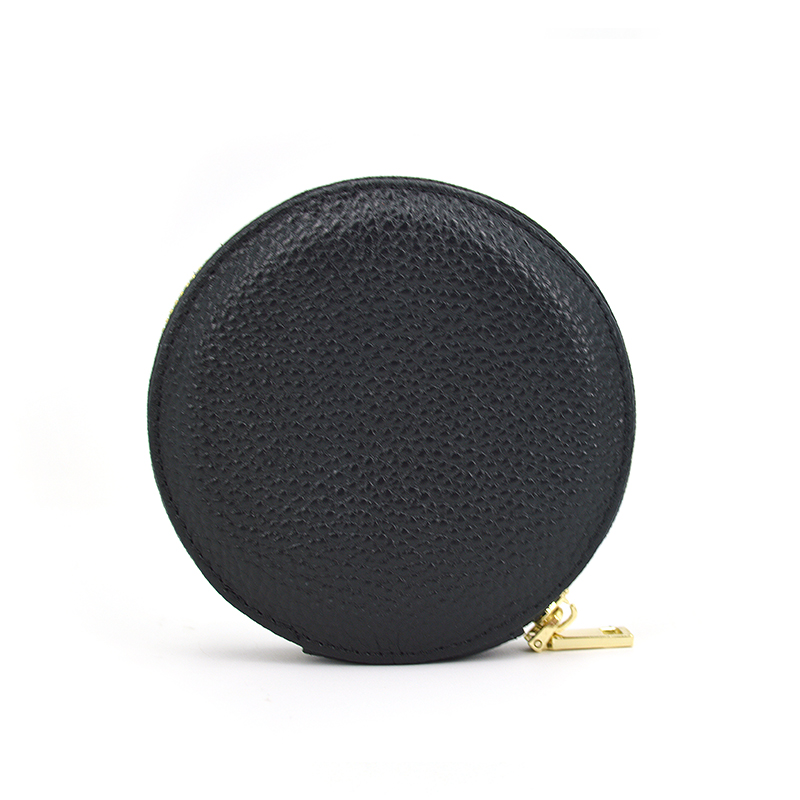 2020 OEM Custom Logo Leather Zipper Coin Purse