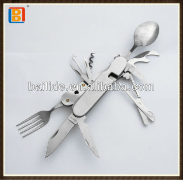 2017 Hot High Standard Multipurpose And Pratical Microtech Stainless Steel Cutlery Camping Knife Set For Happy Hours