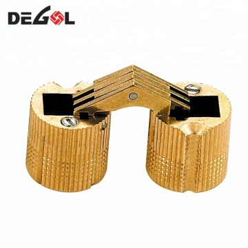 Special design brass finished hidden hinge for heavy door