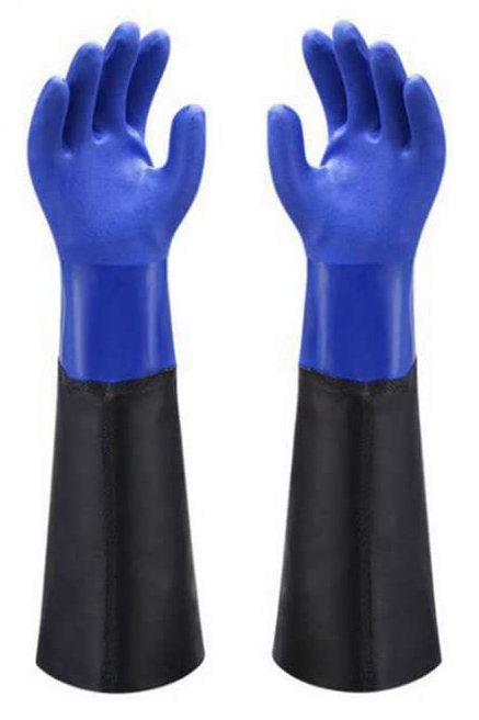 Waterproof PVC Coated Glove with long cuff