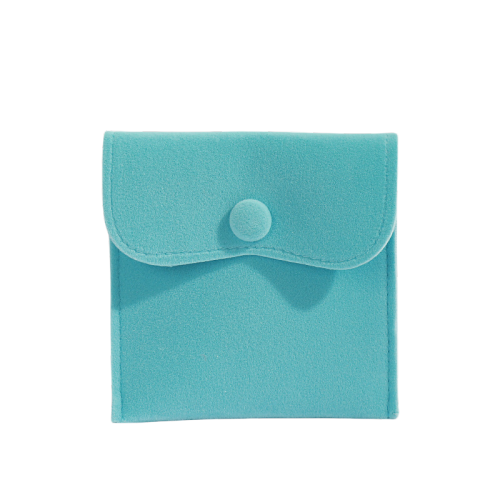 Luxury Velvet Jewelry Bag with Anti-Oxidation Snap Fastener