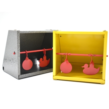 Steel Self-Resetting Target Holder for BB Pellets and Paintball Training