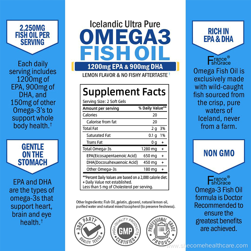 omega 3 softgels Heart Health fish oil supplements