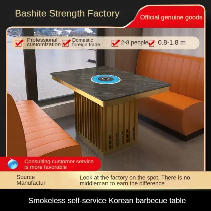 Hotel Restaurant Induction Cooker Dining Table