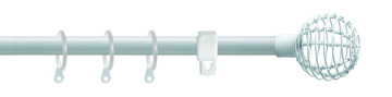 White Bracket Curtain Rod Iron Curtain Rod