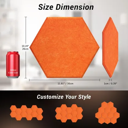 Hexagon Wall Panel: Soundproofing Materials and Decorative Acoustic Panels