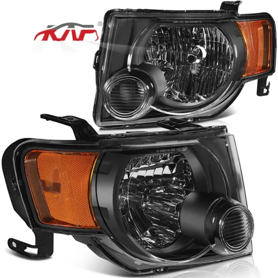 FO2503229 FO2502229 Black Housing Headlights for Ford Escape 2008-2012