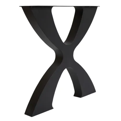 Xavier Handcrafted Black Metal Table Legs
