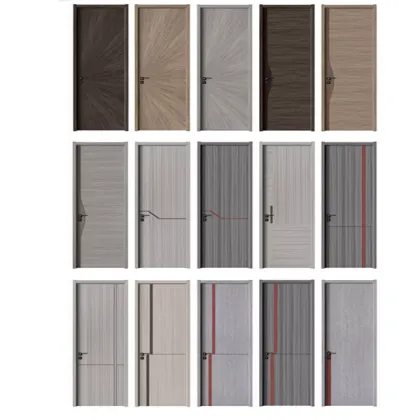 Paint-Free Smoked Oak Wood Door - Black or White