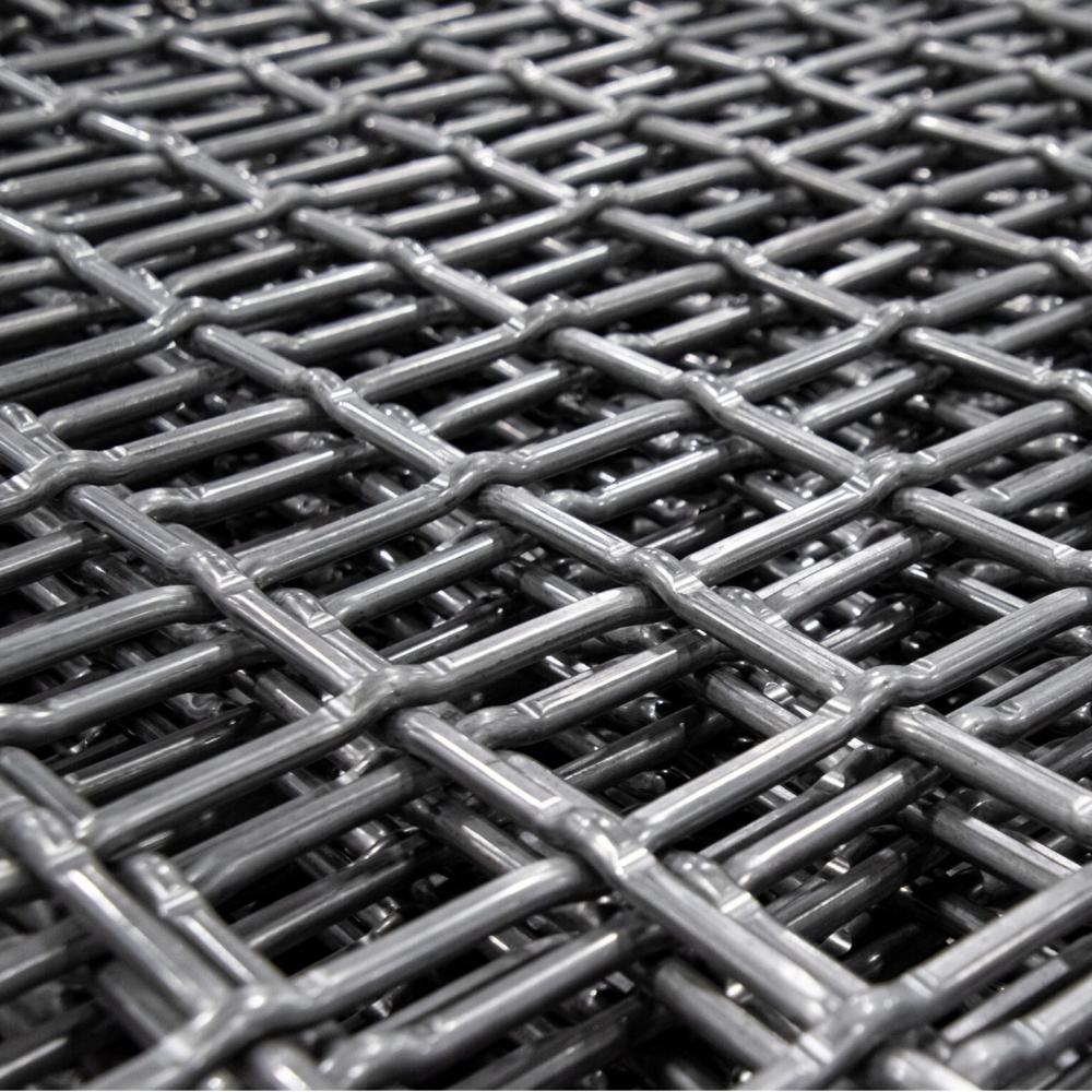 lock crimped Woven wire mesh