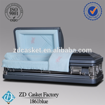 Best quality metal casket for sale(1861 Blue)
