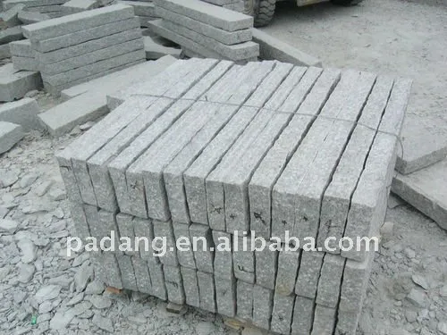 G603 flamed granite gey landscaping curbstone