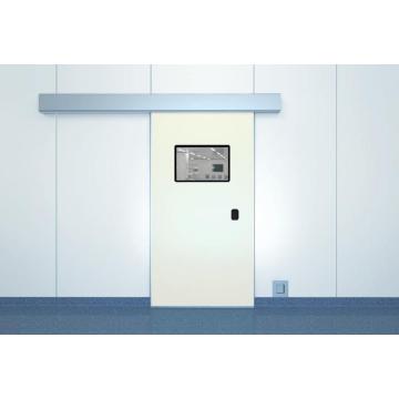 Laboratory aluminum electrical sliding clean double door