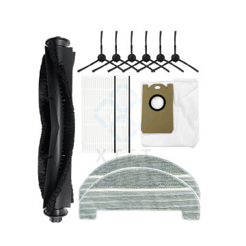 Proscenic M8 PRO Vacuum Robot Accessories and Consumables: Main Brush, Filter Screen, Edge Brush, Cloth, Dust Bag