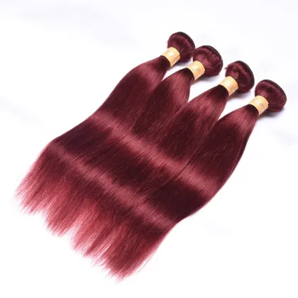 Unprocessed Malaysian Human Hair Supplier 33# Straight Wave Double Drawn Malaysian Hair