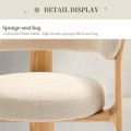 Cómoda silla de comedor con respaldo para comedor