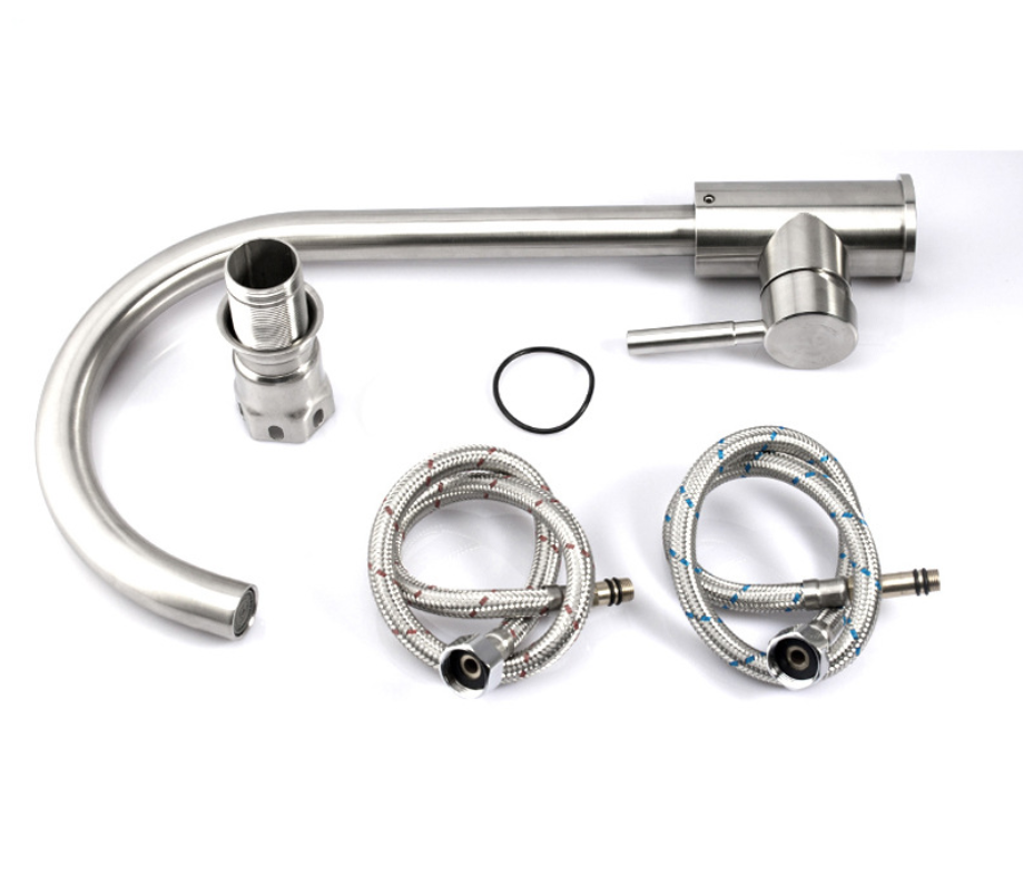 최고의 품질의 수도꼭지 세라믹 카트리지 스테인레스 스틸 수도꼭지 싱크대 용 물 믹서 주방 수도꼭지