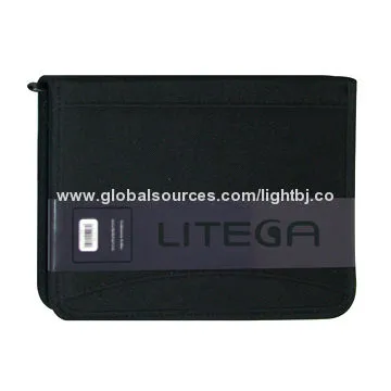 A5 Canvas Portfolio with Calculator, Available in Black Color