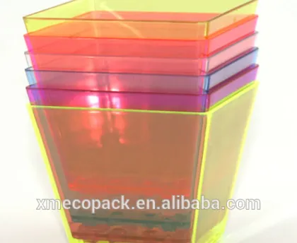 plastic dessert cup pla dessert cup , biodegradable dessert cup