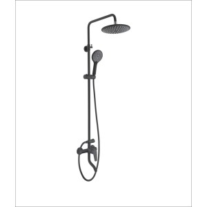 Set Mixer Faucet Rain Head Bathroom Shower