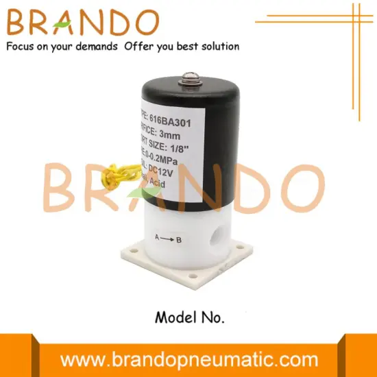 PTFE Isolation Solenoid Valve For Analytical Instrumentation