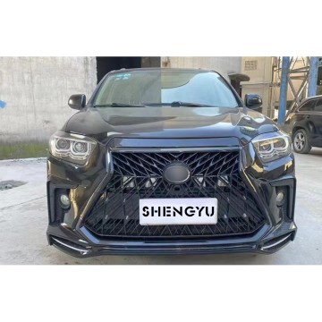 Car Body Kit Upgrade: Highlander 2009-2011 to Lexus Front and Rear Bumper Assembly with Grille Option