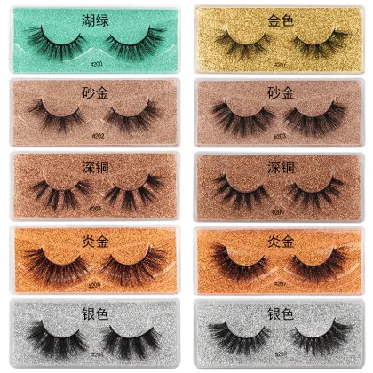 Thick Wholesale 5D Glue Eyelashes False Eyelashes