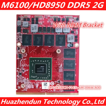 NEW M6100 Video Graphics Card For Laptop Dell Precision M6800 M6700 M6600 Part Number CN-0K5WCN DDR5 2G