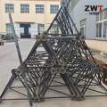 Projeto modular de torre estaiada para fácil instalação