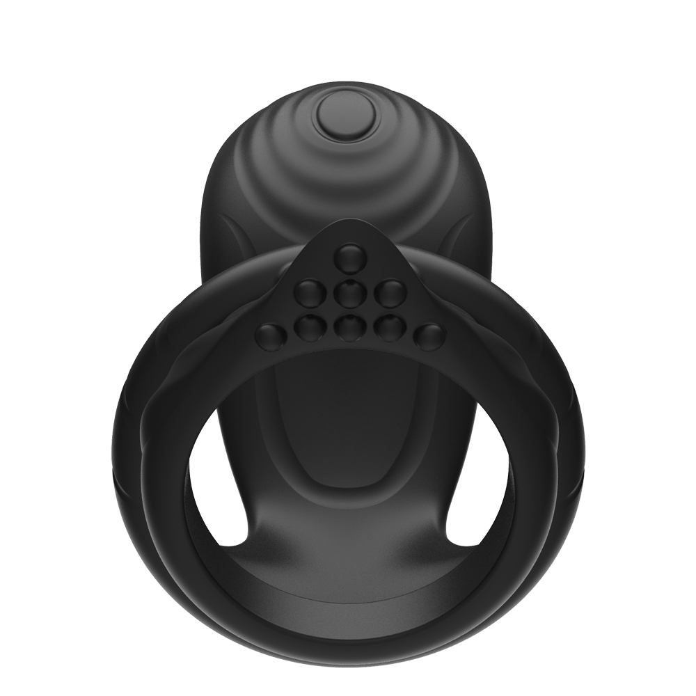 Couples Vibrating Cock Ring With Integrated Anal Plug Stimulation