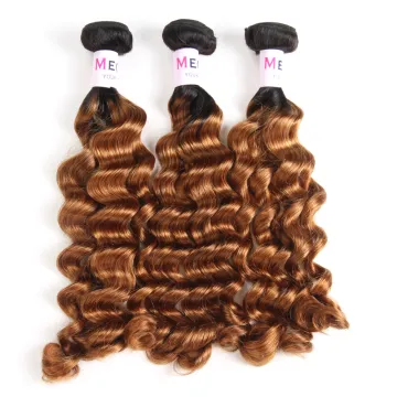 Top Quality Grade 9A Fancy Curl Funmi Human Hair,Wholesale Ombre Color 30# Fumi Hair