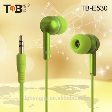 Dongguan cheap colorful earphone earbuds for promotion