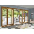 Accordion Aluminum Folding Double Glass Doors