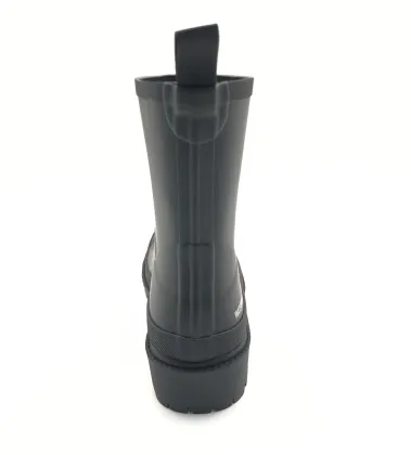 Matt Color Mid High Waterproof Rubber Rain Boots For Women