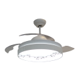 Retractable Ceiling Fan Indoor with LED Light