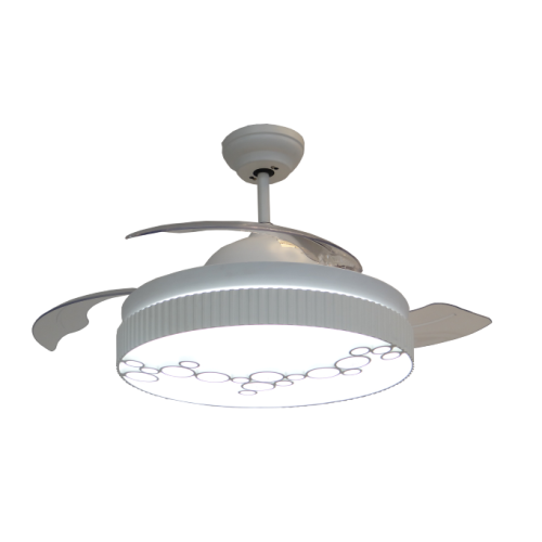 Versenkbarer Deckenventilator Indoor mit LED-Licht