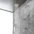 Bathroom Ceiling Mounted Brass Rainfall Shower Set